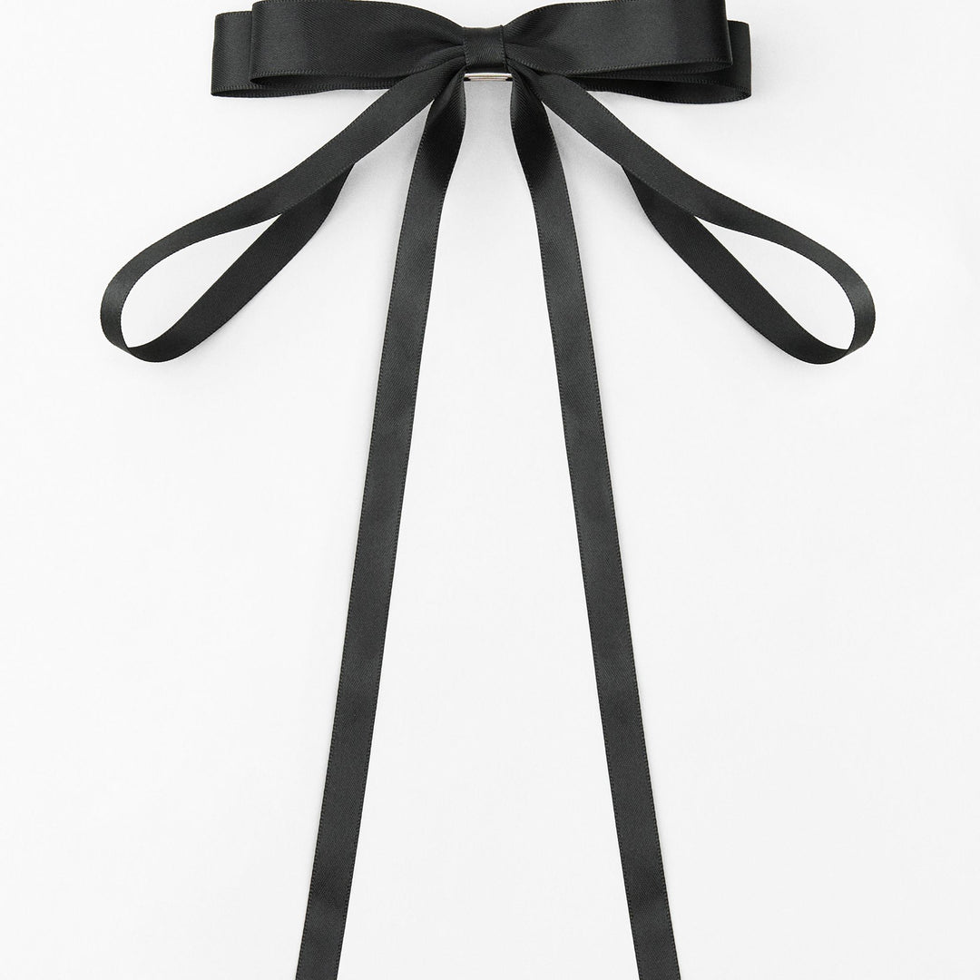 Moudda ZARA - Barrette à cheveux avec double laçage en satin - Tunisie 1