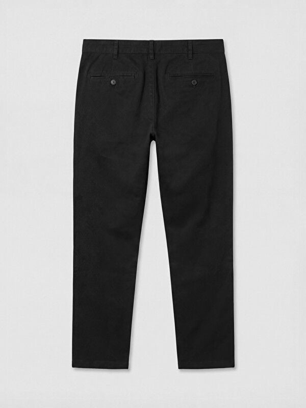 Moudda LC Waikiki - Pantalon chino basique mi-saison en tissu pour Homme couleur Noir - Tunisie 2