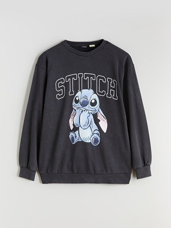 Moudda LC Waikiki - Sweatshirt en jersey sous licence Femme Anthracite - Tunisie 1