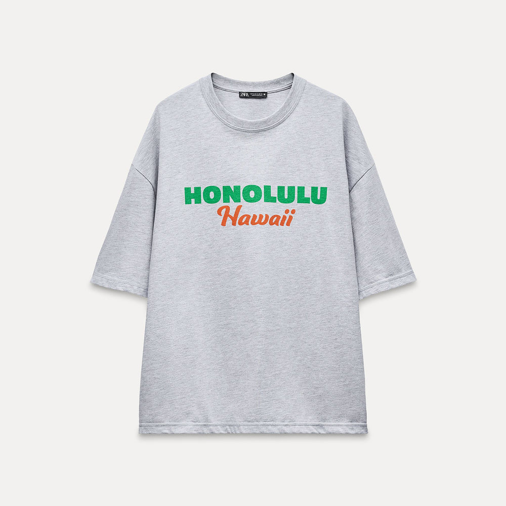 Moudda ZARA - T-shirt Texte Honolulu - Tunisie 2