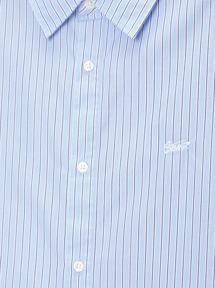 Moudda PULL & BEAR - Chemise Manches Longues Popeline Rayures Crop STWD - Tunisie 3