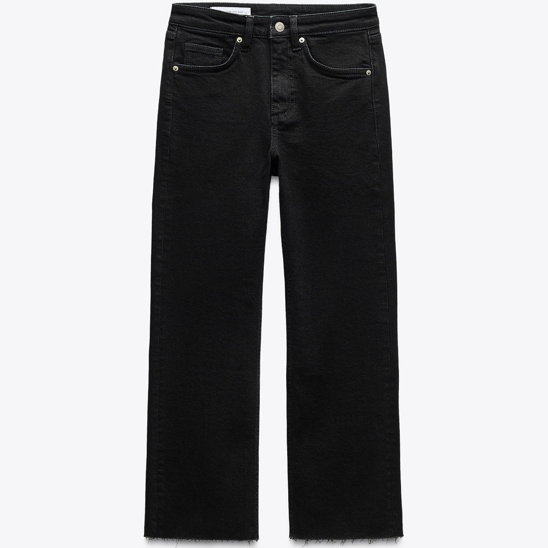 Moudda ZARA - Pantalon Flare Cropped - 5 Poches & Taille Haute - Tunisie 1