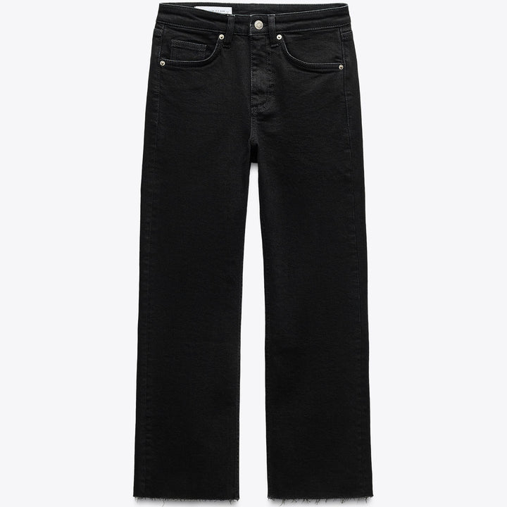 Moudda ZARA - Pantalon Flare Cropped - 5 Poches & Taille Haute - Tunisie 1