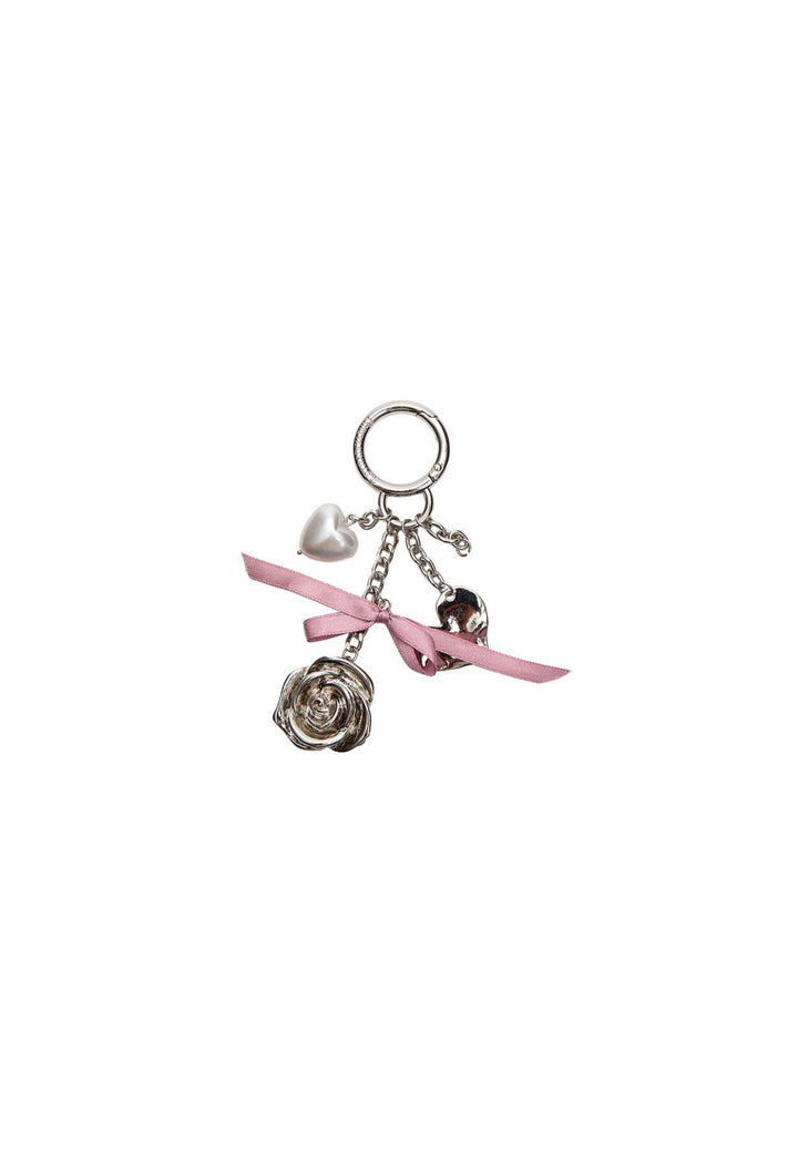 Moudda STRADIVARIUS - Porte-Clés Rose Nœud et Cœur - Tunisie 1
