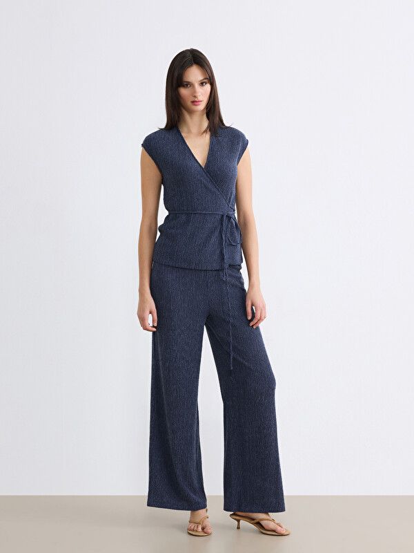Moudda LC Waikiki - Pantalon en jersey pour Femme couleur Bleu marine - Tunisie 1