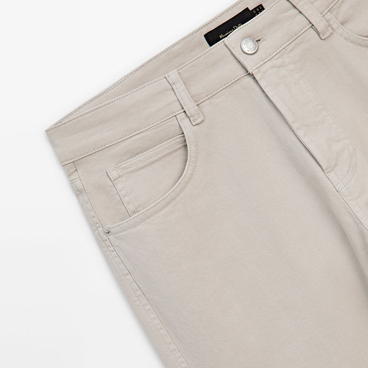 Moudda Massimo Dutti - Pantalon jean Bull denim coupe slim - Tunisie 6