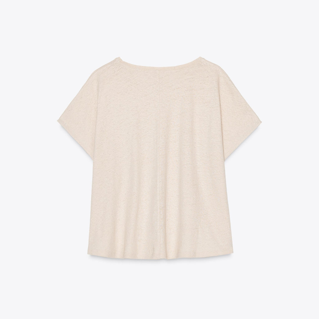 Moudda ZARA - T-Shirt - Manches Courtes, Col Rond & Coton/Lin - Tunisie 2