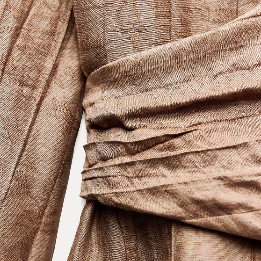 Moudda ZARA - La chemise jacquard enveloppante - Tunisie 3