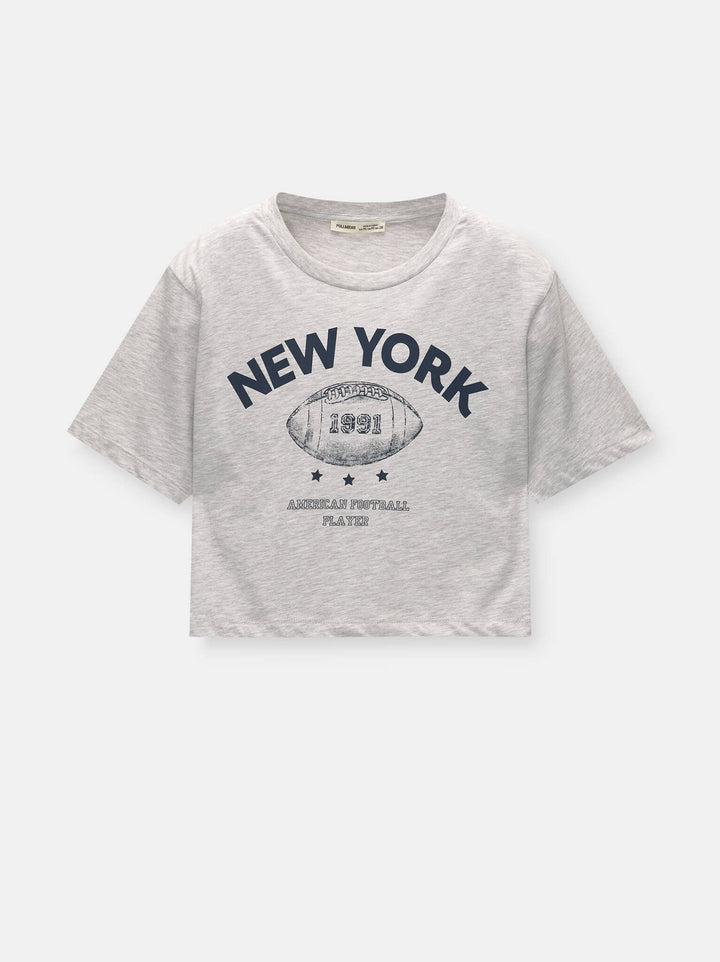 Moudda PULL & BEAR - Body Graphique Sport Gris - Tunisie 5