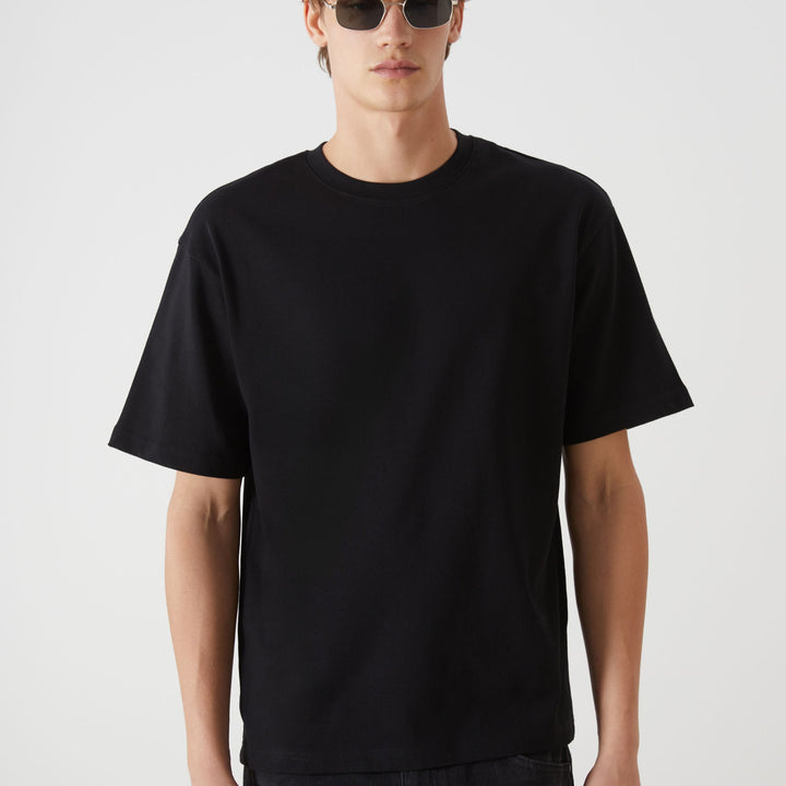 Moudda LC Waikiki - T-shirt jersey basique manches courtes Homme Noir - Tunisie 1