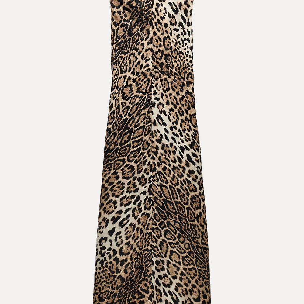 Moudda ZARA - Robe manches courtes coupes biais imprimé animalier - Tunisie 2