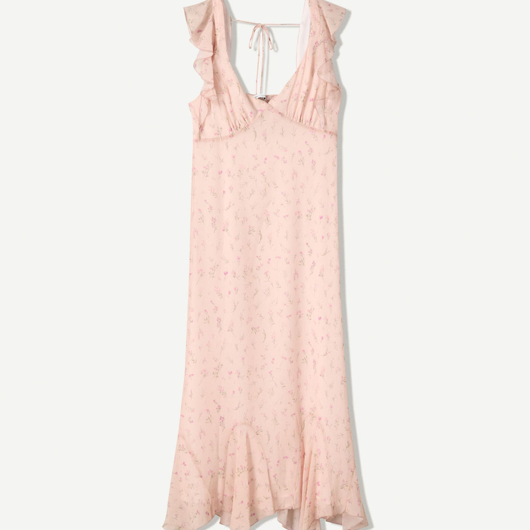 Moudda BERSHKA - Robe Mini - Imprimé Chiffon & Volants - Tunisie 1