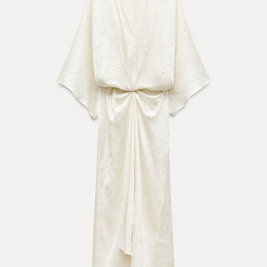 Moudda ZARA - Robe mi-longue encolure en V froissée - Tunisie 1