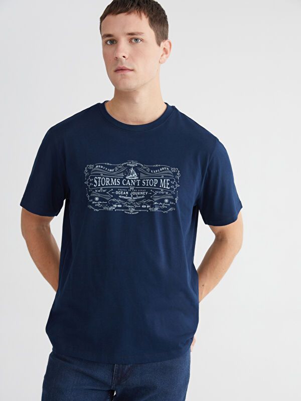 Moudda LC Waikiki - T-shirt imprimé manches courtes en jersey pour Homme - Tunisie 1