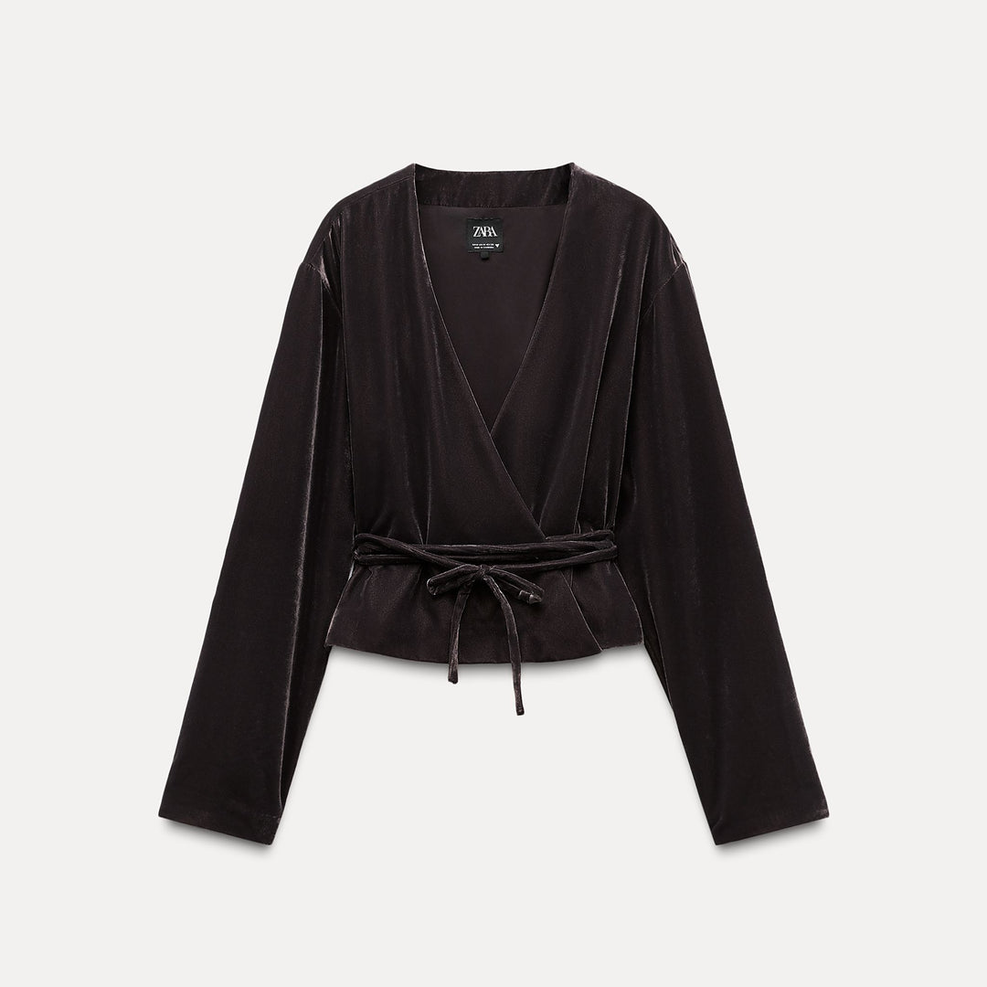 Moudda ZARA - Veste croisée velours coordonnée - Tunisie 2