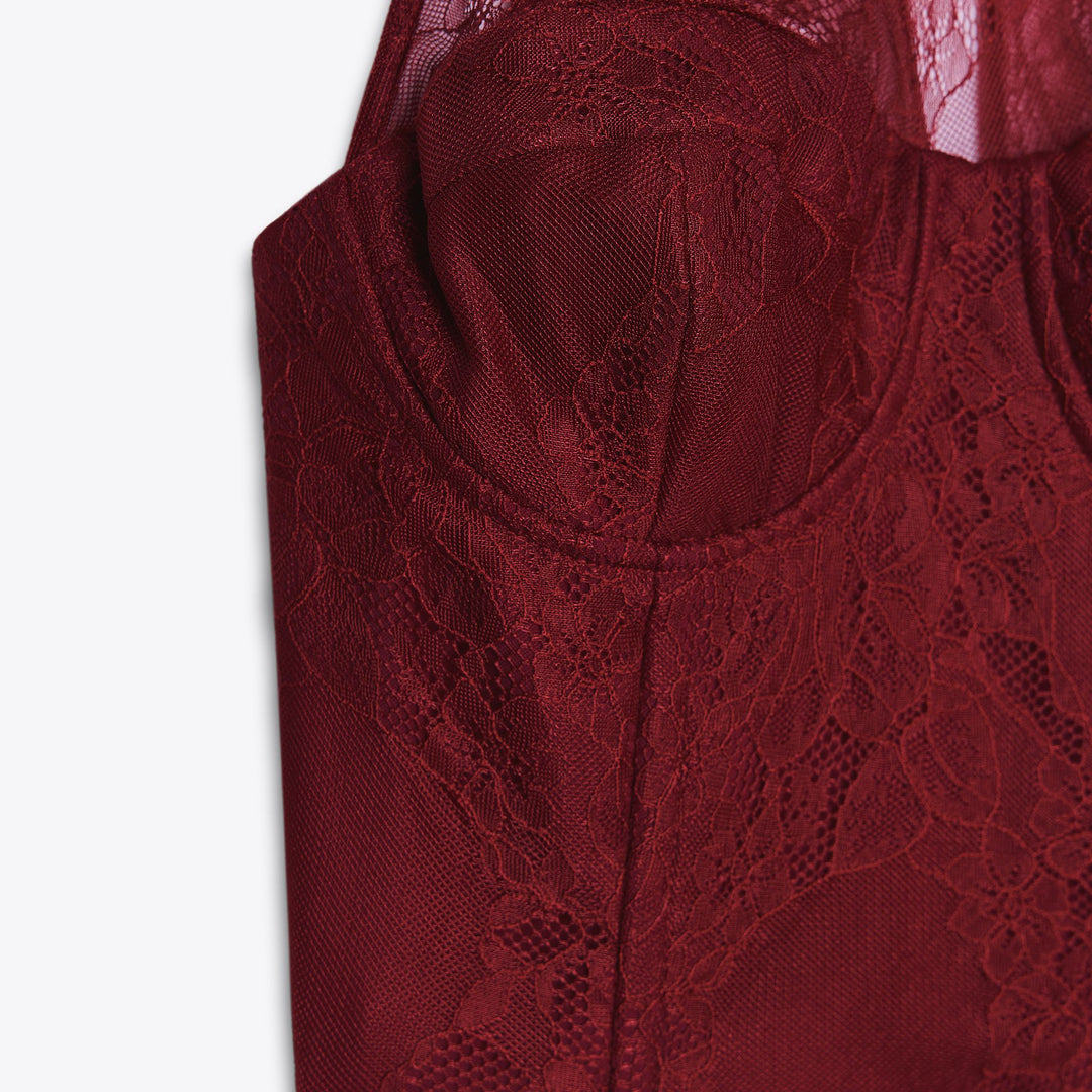 Moudda ZARA - Body Dentelle - Encolure Halter & Fronces Bas - Tunisie 3