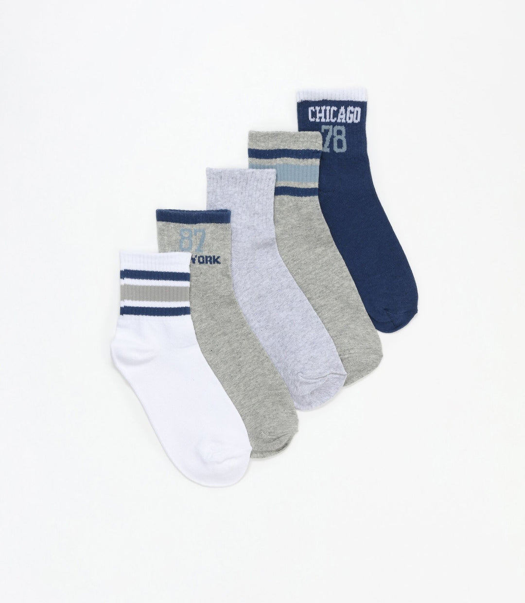 Moudda Lefties - Pack 5 Chaussettes Cheville - New York - Tunisie 1