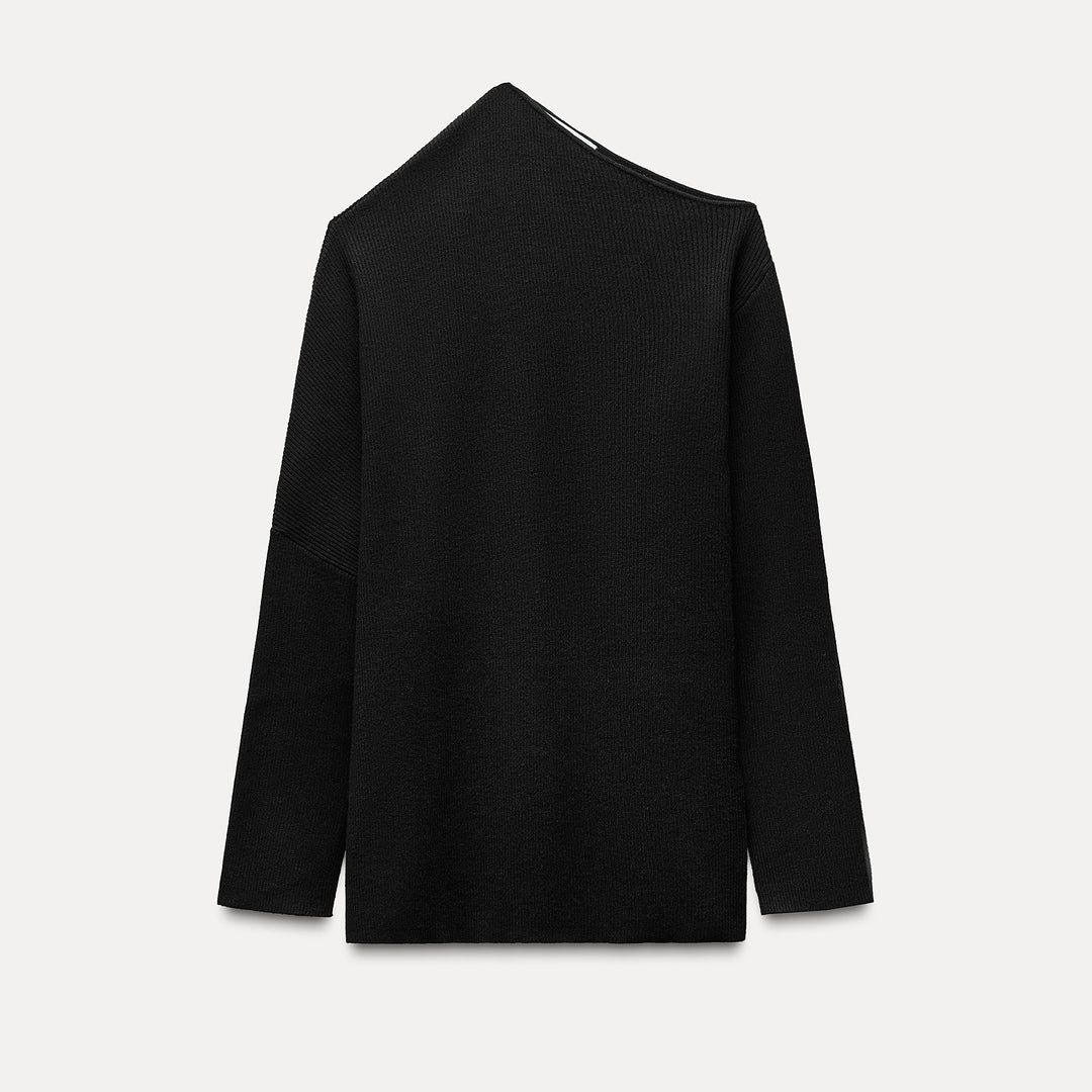 Moudda ZARA - Pull côtelé asymétrique coordonné féminin - Tunisie 2