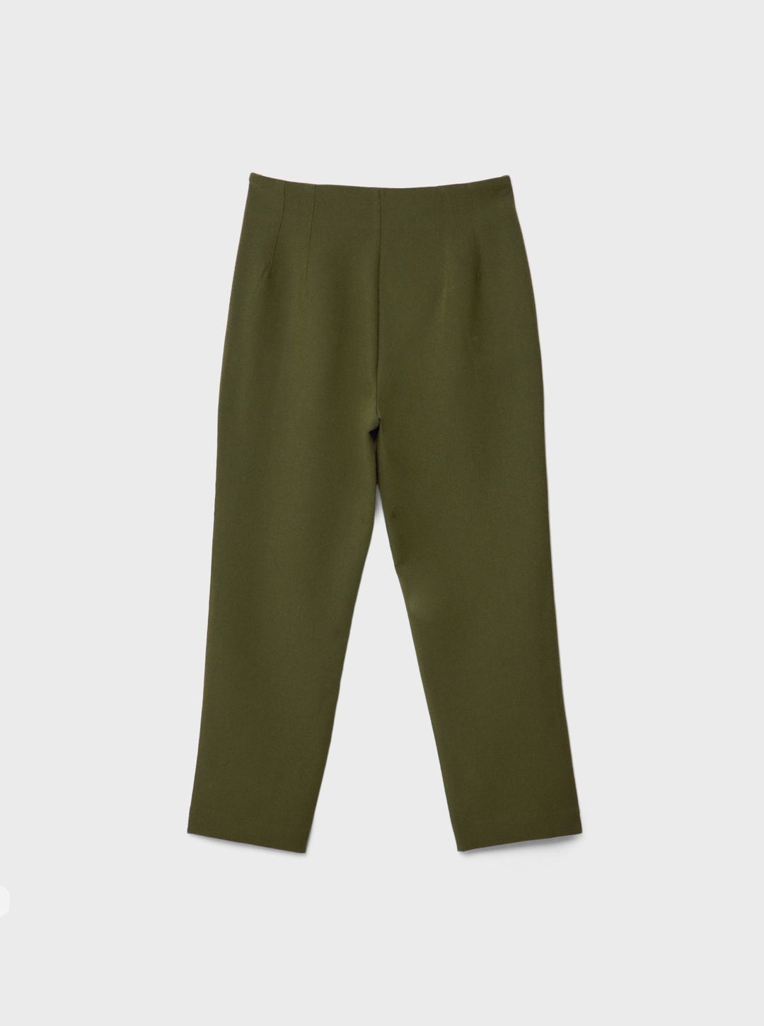 Moudda STRADIVARIUS - Pantalon de Ville Taille Haute avec Pinces Kaki - Tunisie 4