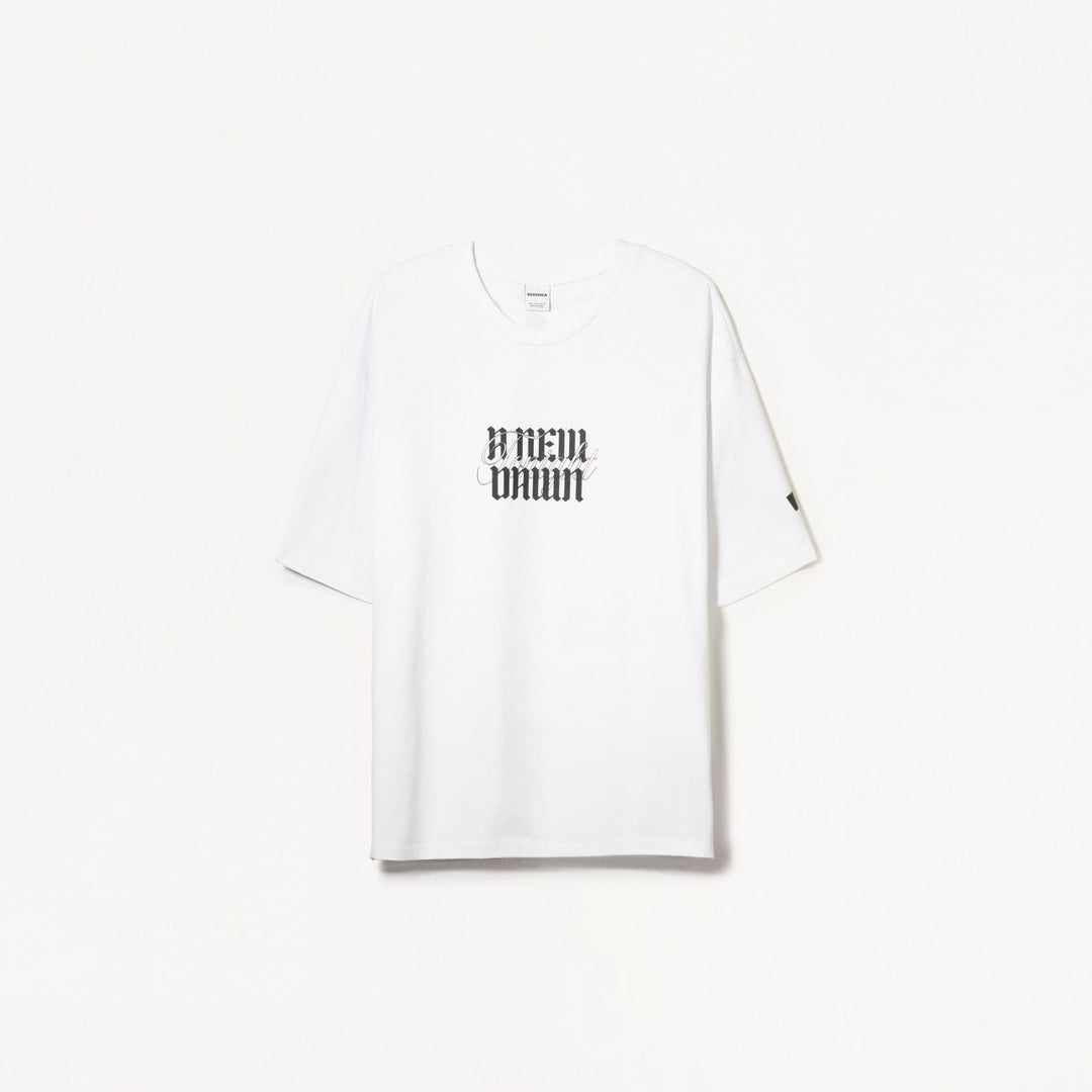 Moudda BERSHKA - T-Shirt Relax - Lettrage Gothique - Tunisie 1