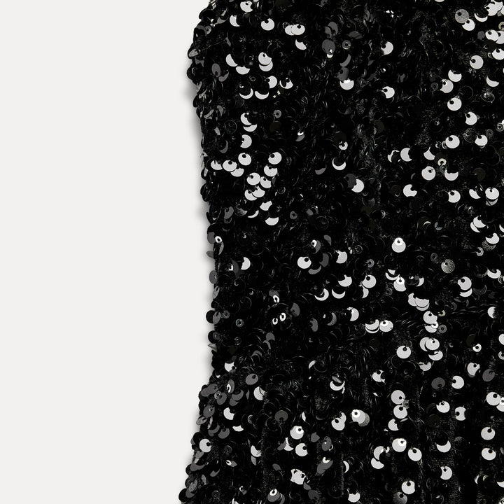 Moudda ZARA - Robe courte pailletée ballon col licou - Tunisie 4