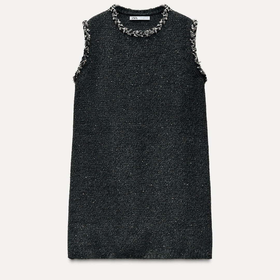 Moudda ZARA - Robe courte manches courtes fil fantaisie - Tunisie 1