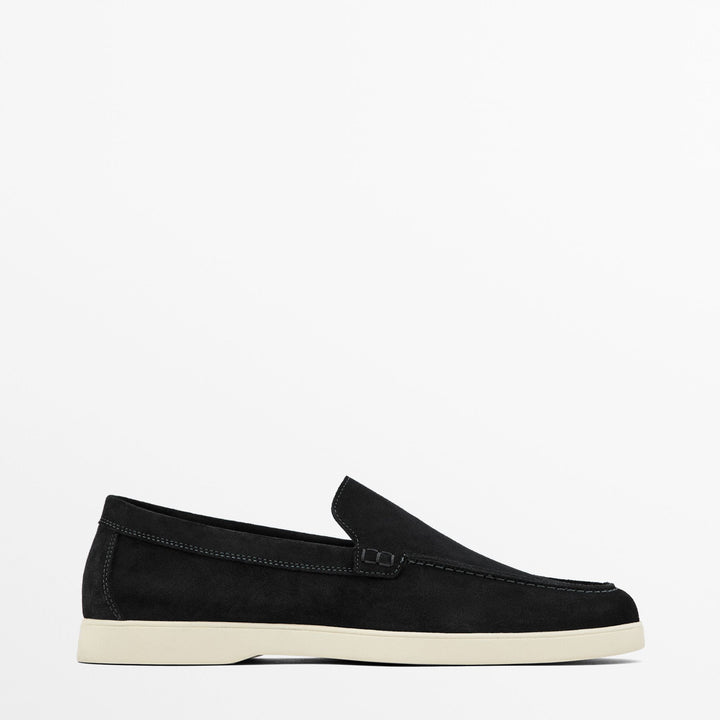 Moudda Massimo Dutti - Mocassin daim bleu - Tunisie 5