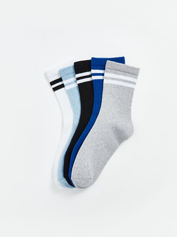 Moudda LC Waikiki - Chaussettes courtes Garçon Fil mélangé teint - Tunisie 2