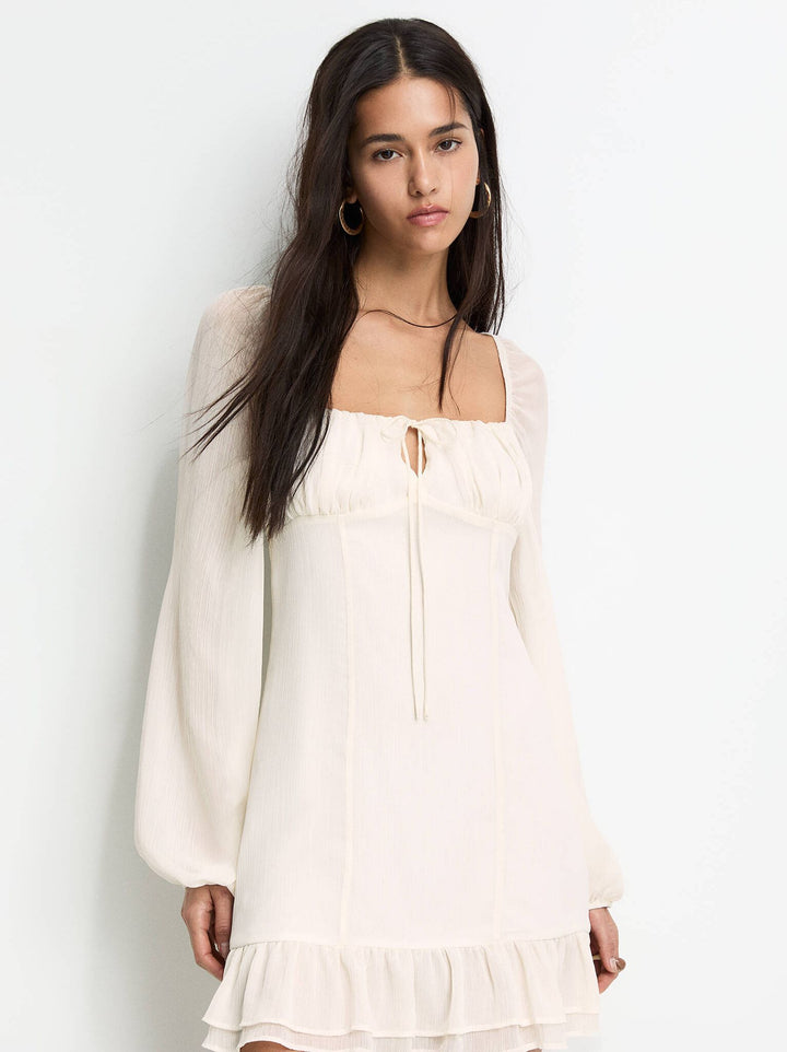 Moudda PULL & BEAR - Robe Mini - Volants Dentelle - Tunisie 2
