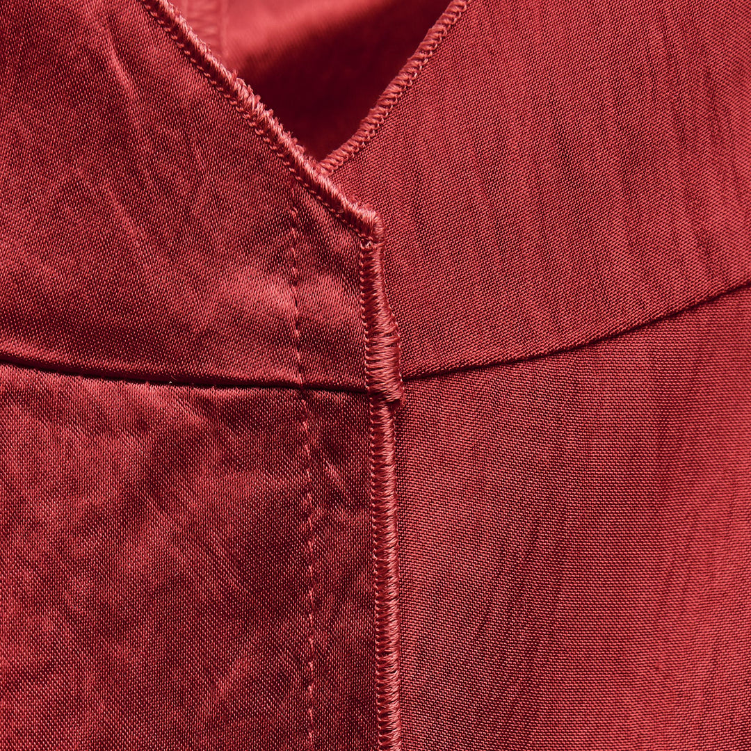 Moudda ZARA - Rouge – robe de soie fines bretelles satinée - Tunisie 3
