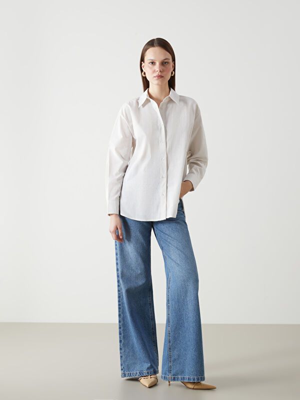 Moudda LC Waikiki - Chemise manches longues en tissu pour Femme - Tunisie 2