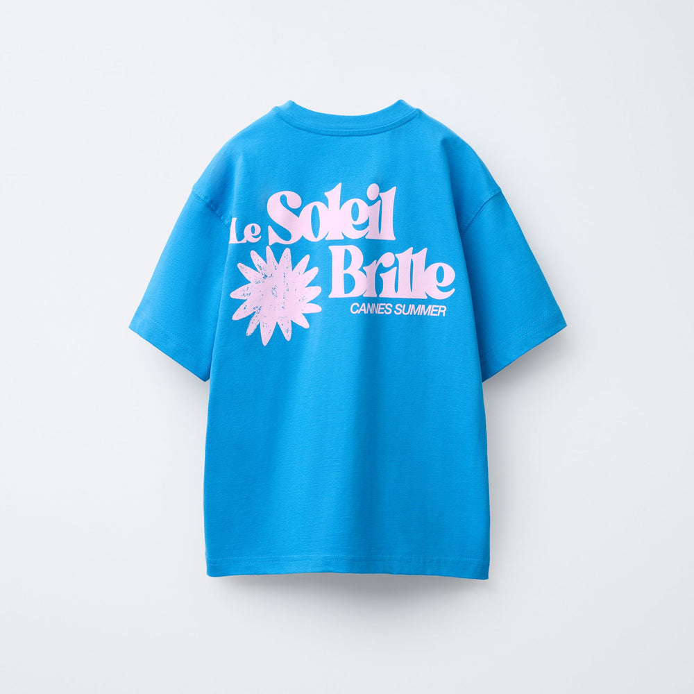 Moudda ZARA - T-Shirt - Bleu Soleil, Étoile & Imprimé Contraste - Tunisie 2