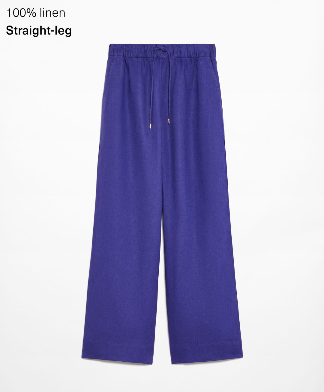 Moudda Oysho - Pantalon 100% Lin Relaxed Taille Moyenne - Tunisie 1