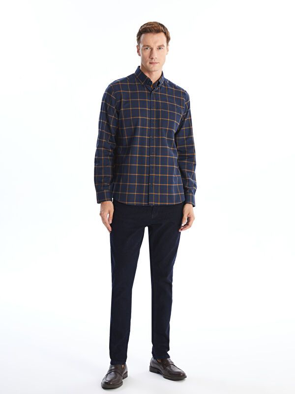 Moudda LC Waikiki - Chemise à carreaux tissée à manches longues pour Hommes - Tunisie 2