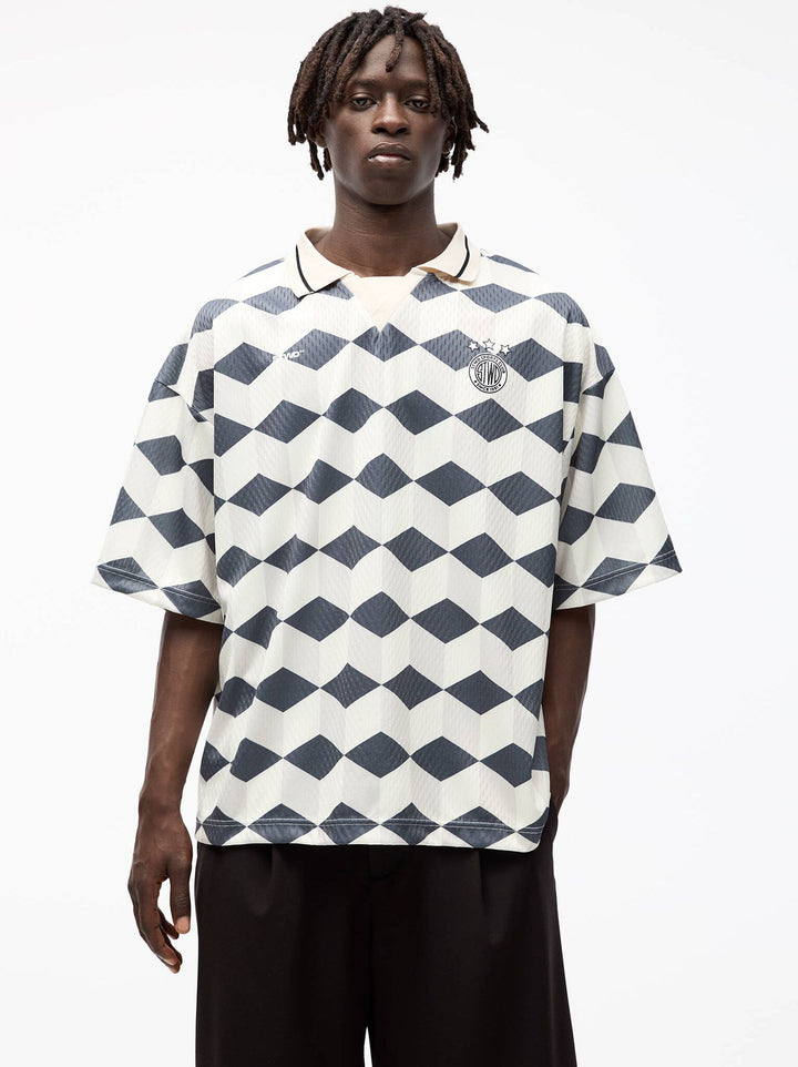Moudda PULL & BEAR - T-Shirt Football Demi-Manches Géométrique STWD - Tunisie 1