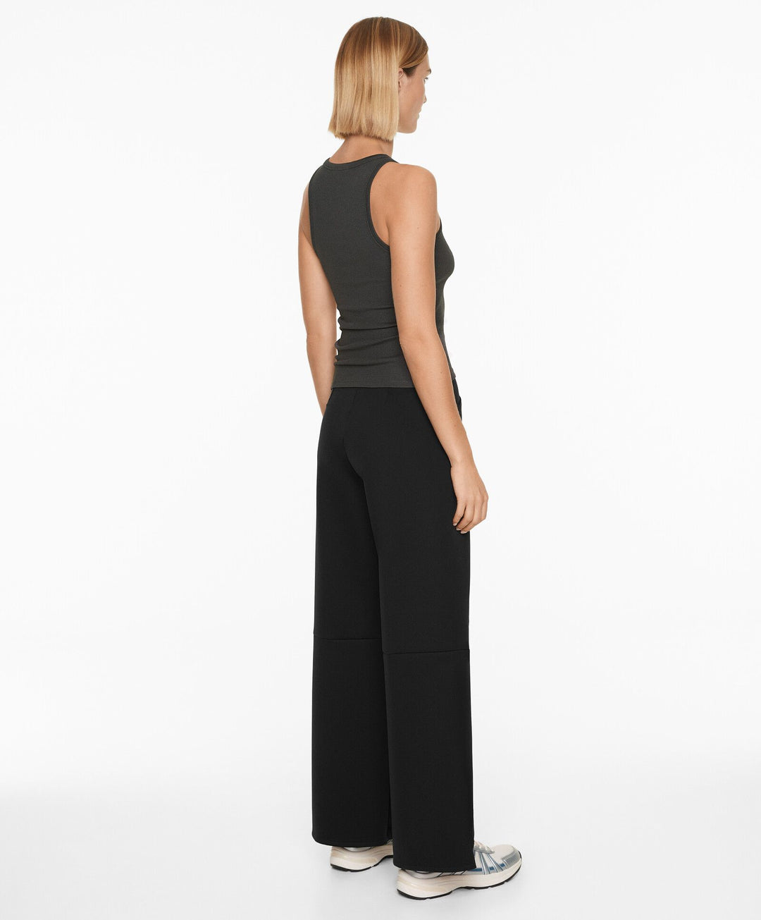 Moudda Oysho - T-Shirt Halter Modal Coton Anthracite - Tunisie 6