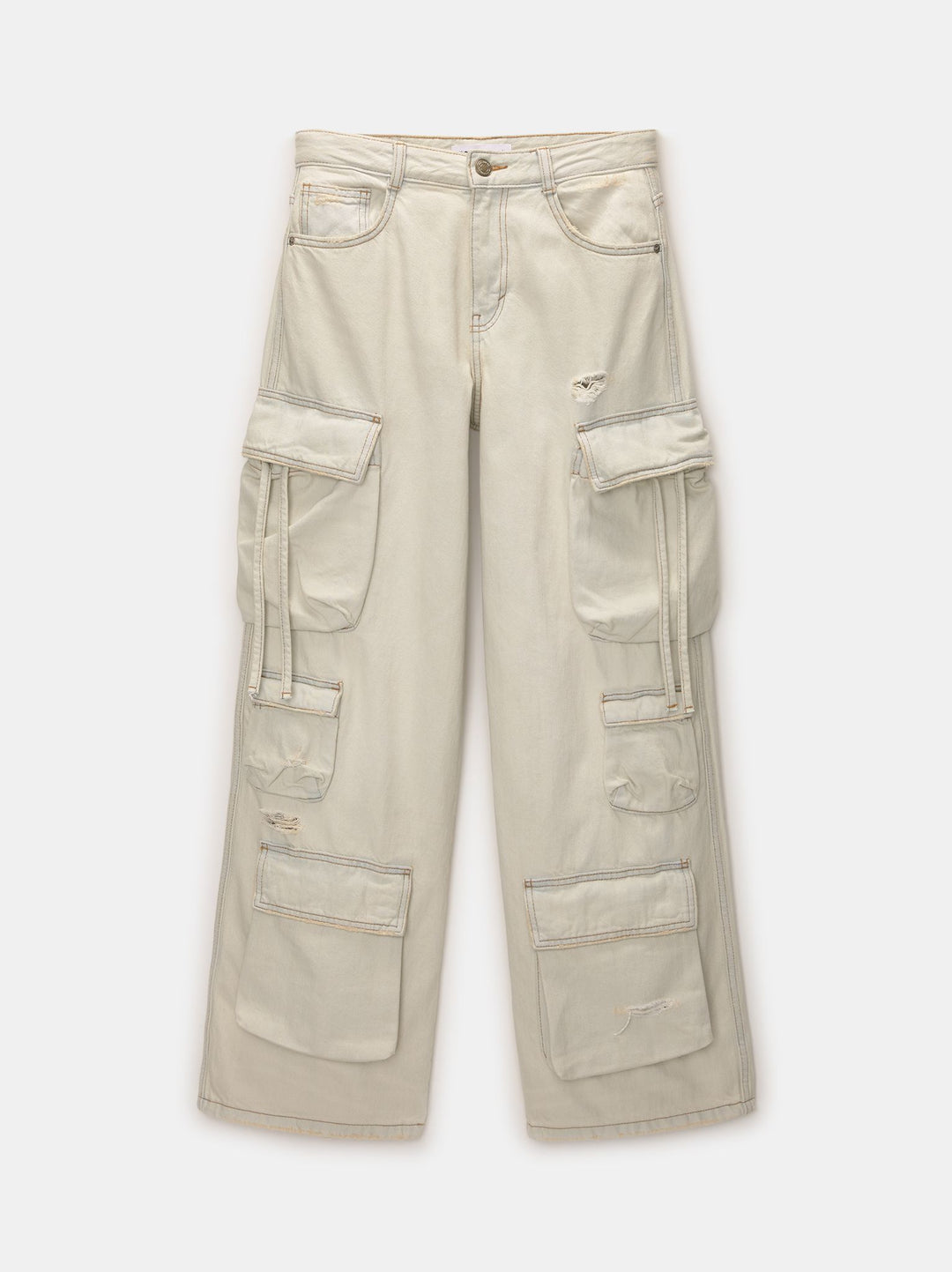 Moudda PULL & BEAR - Cargo Multi-Poches Jambe Large - Tunisie 4