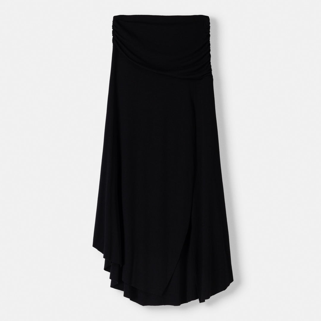 Moudda BERSHKA - Jupe mi-longue tricot asymétrique – ensemble - Tunisie 1