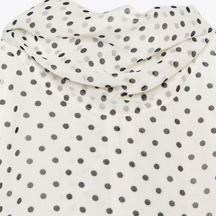 Moudda ZARA - Top Halter - Manches Courtes, Nœud & Pois - Tunisie 3