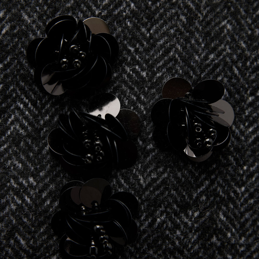 Moudda ZARA - Combinaison 536 jupe mini épi avec appliqués fleurs - Tunisie 3