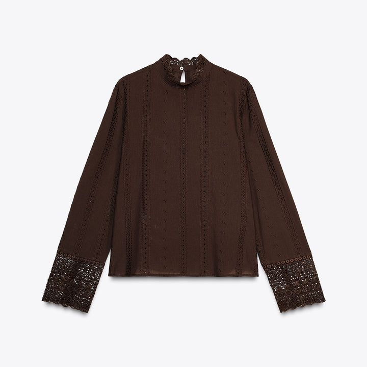Moudda ZARA - Blouse Romantique - Poignets Crochet - Tunisie 1