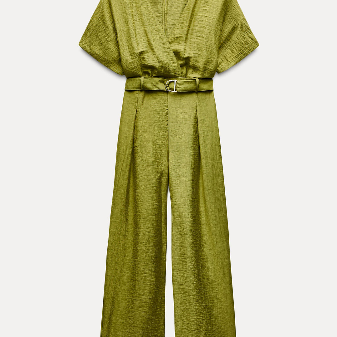 Moudda ZARA - Combinaison tencel jambe large ceinturée - Tunisie 1