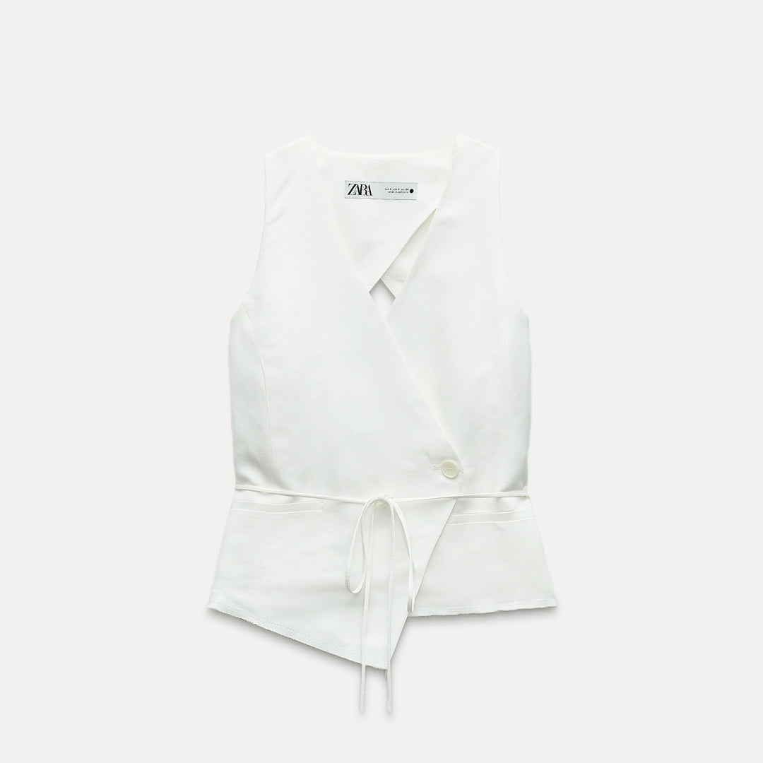 Moudda ZARA - Set ZW. top gilet dos découpe nœuds - Tunisie 1