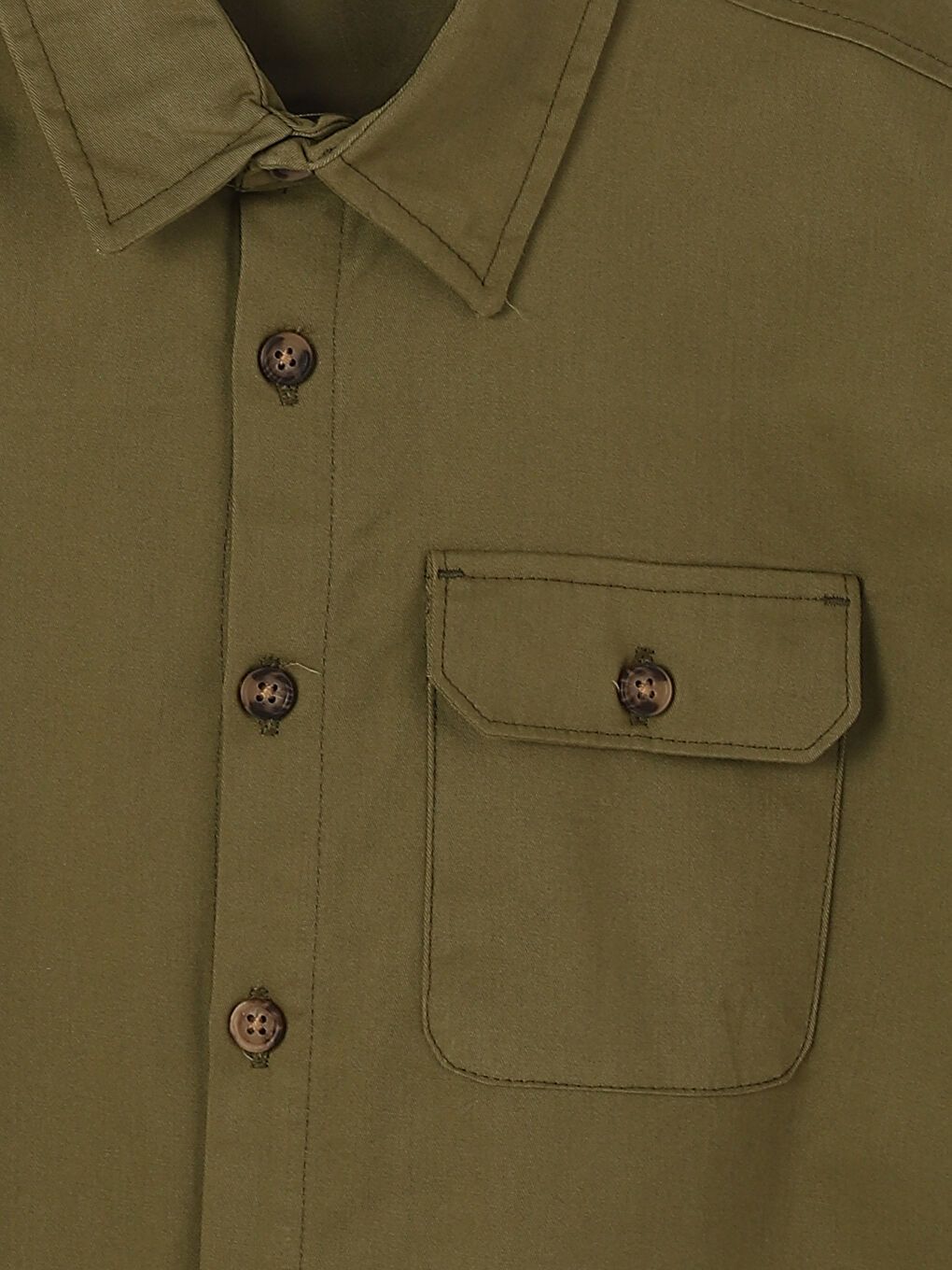 Moudda LC Waikiki - Chemise tissée manches longues Garçon Kaki - Tunisie 4