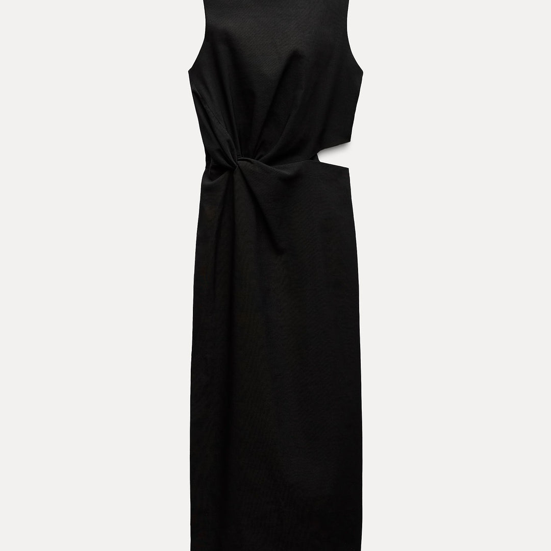 Moudda ZARA - Robe mi-longue élastique découpe - Tunisie 1
