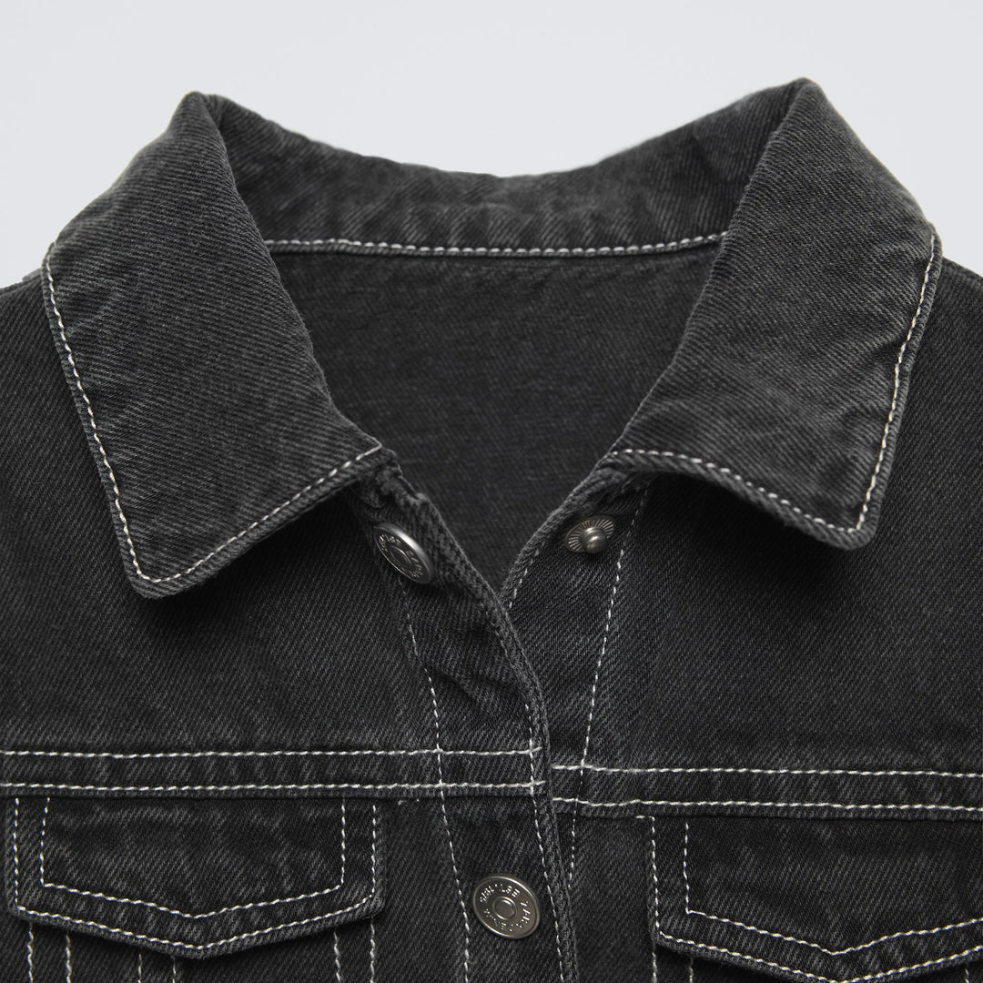 Moudda ZARA - Robe jean surpiqûres contraste - Tunisie 3