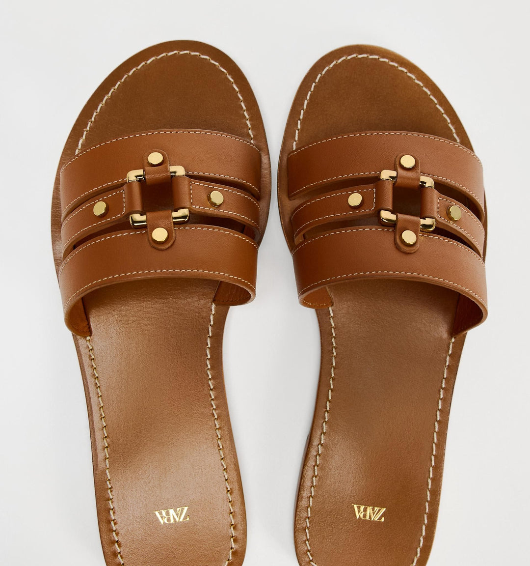 Moudda ZARA - Ballerines cuir pièce métallique - Tunisie 5
