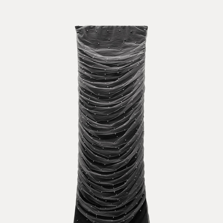 Moudda ZARA - Robe col bateau ajustée mesh avec boules métalliques - Tunisie 2