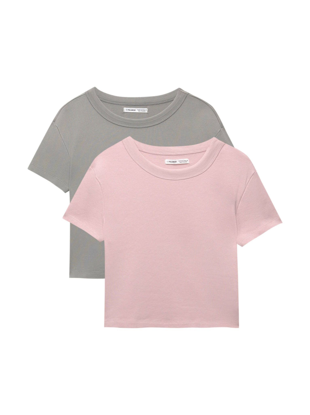 Moudda PULL & BEAR - Pack T-Shirts Basiques - Côtes & Col Rond - Tunisie 1