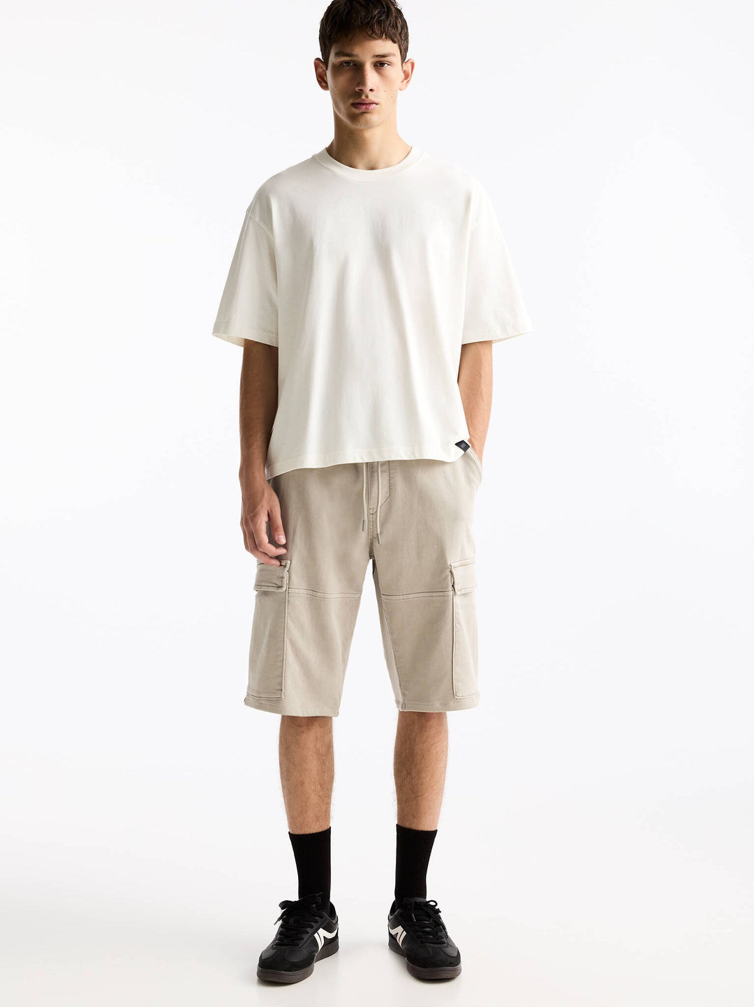 Moudda PULL & BEAR - Bermuda Soft Knit Cargo - Tunisie 2